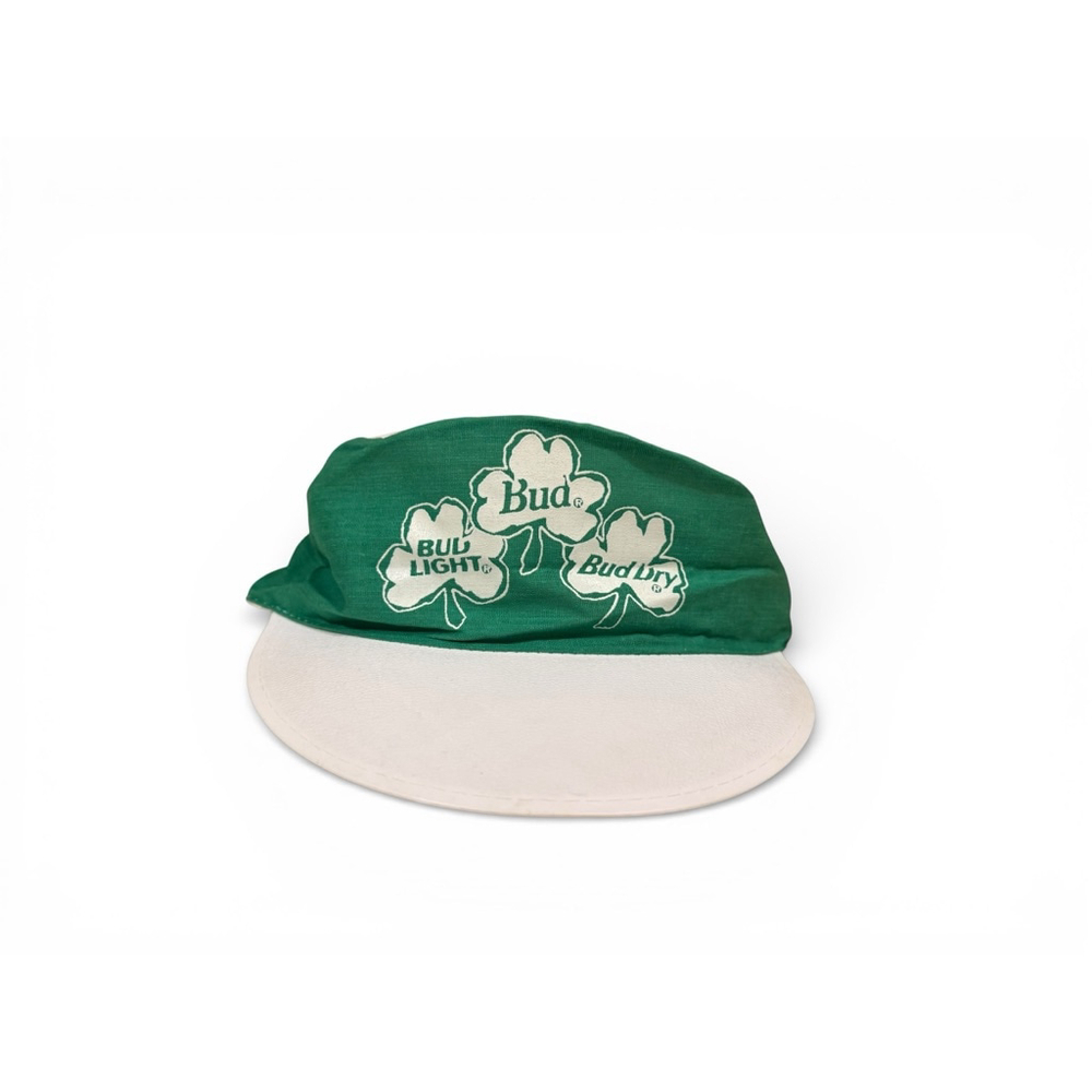 Vintage The Adcap Line Budweiser St. Patrick's Day Hat One Size & Suspender - Picture 9 of 9